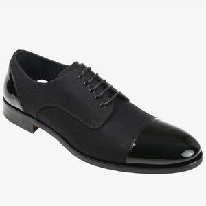 Taft Black Patent Leather Oxfords